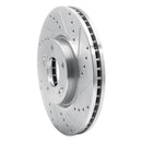 R1 04-11 Hyundai AZERA Front Right Drilled & Slotted Silver Brake Rotor