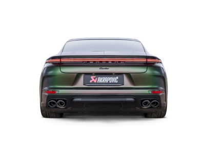 Akrapovic 2024+ Porsche Panamera Slip-On Line (Titanium) w/ Carbon Tips: Requires V6 or V8 fit kit