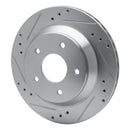 R1 1985-92 Pontiac Firebird Rear Drill & Slot Silver Rotors