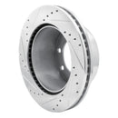 R1 05-12 Ford F-250 4WD (Super Duty) Rear Right Drilled & Slotted Silver Brake Rotor