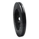 R1 04-08 Chevrolet Colorado Front Right Drilled & Slotted Black Brake Rotor