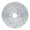 R1 13-20 Lexus RC300 Front & Rear Drilled & Slotted Silver Brake Rotor Set