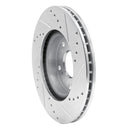 R1 05-17 Honda Accord Front & Rear Drilled & Slotted Silver Brake Rotor Set