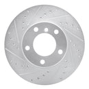 R1 96-03 BMW 528i Front & Rear Drilled & Slotted Silver Brake Rotor Set