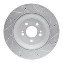 R1 15-21 Mercedes-Benz S400 Rear Drilled & Slotted Silver Brake Rotor Set