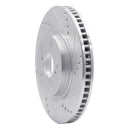 R1 78-78 Buick CENTURY Front Right Drilled & Slotted Silver Brake Rotor