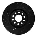 R1 02-05 Volkswagen Passat (USA/Canada) Front Left Drilled & Slotted Black Brake Rotor