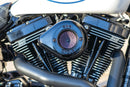 S&S Cycle 08-16 Touring/16-17 Softail Models Stealth Air Stinger Kit w/ Gloss Black Teardrop