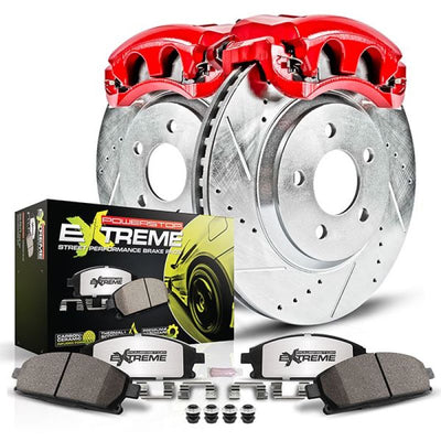 Power Stop 03-04 Infiniti G35 Front & Rear Z26 Street Warrior Brake Kit w/Calipers