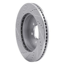 R1 03-04 Dodge DAKOTA 4WD Front Right Drilled & Slotted Silver Brake Rotor