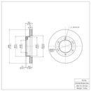 DFC 90-92 Toyota Land Cruiser Front Brake Rotor