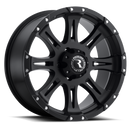 Raceline 981 Raptor 17x9in / 6x139.7 BP / 0mm Offset / 106.1mm Bore - Satin Black Wheel