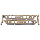 Moroso GM BBC Oval Port Intake Manifold Spacers - Machined Aluminum