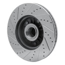 R1 04-06 Ford E-150 Club Wagon Front Right Drilled & Slotted Silver Brake Rotor