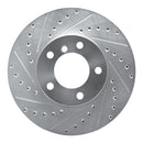 R1 07-21 BMW 228I xDrive Front Left Drilled & Slotted Silver Brake Rotor