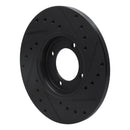 R1 63-86 Ford Cortina Front Left Drilled & Slotted Black Brake Rotor