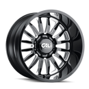 Cali Off-Road 9110 Summit 20x9 / 8x170 BP / 0mm Offset / 125.2mm Hub Gloss Black Milled Wheel