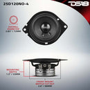 DS18 2.5in 60 Watts RMS 4 ohm Neodymium Full Range OEM Dashboard Loudspeakers