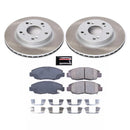 Power Stop 06-11 Honda Civic Front and Rear Semi-Coated Rotor Kit