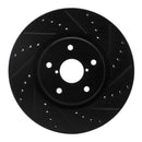 R1 15-21 Subaru Outback Front & Rear Drilled & Slotted Black Brake Rotor Set