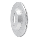 R1 15-21 Mercedes-Benz S450 Rear Right Drilled & Slotted Silver Brake Rotor