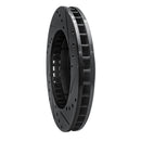R1 71-91 Chevrolet K10 Front Left Drilled & Slotted Black Brake Rotor