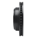 R1 08-25 Ford E-150 Rear Right Drilled & Slotted Black Brake Rotor