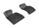 3D MAXpider 2013-2019 Cadillac ATS/ATS-V Kagu 1st & 2nd Row Floormats - Black