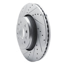 R1 21-25 Jeep Grand Wagoneer Front & Rear Drilled & Slotted Silver Brake Rotor Set