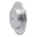 R1 94-04 Ford Mustang Rear Drilled & Slotted Silver Brake Rotor Set