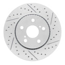 R1 18-22 Toyota C-Hr Front Right Drilled & Slotted Geo-Carbon Rotor