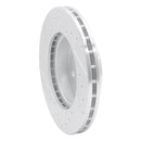 R1 85-89 Merkur XR4TI Front Right Drilled & Slotted Silver Brake Rotor