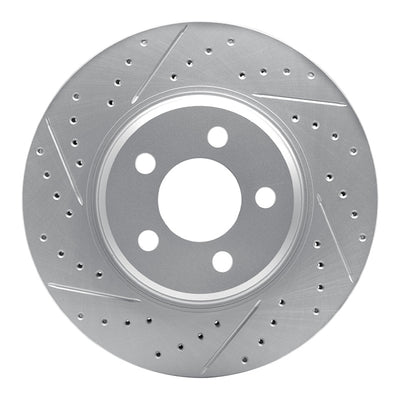 R1 67-70 Chevrolet Biscayne Front Left Drilled & Slotted Geo-Carbon Rotor