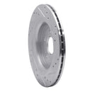 R1 07-18 Volvo V60 Rear Left Drilled & Slotted Silver Brake Rotor