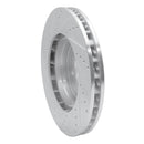 R1 03-18 Porsche Cayenne Front Drilled & Slotted Silver Brake Rotor Set