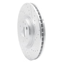 R1 10-16 Cadillac SRX Front Right Drilled & Slotted Silver Brake Rotor