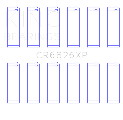 King Engine Bearings Gm/Holden 3.6 Lf4/Lfx/Lgx (Size +0.25mm) Connecting Rod Bearing Set