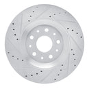 R1 18-24 Jeep Gladiator Front Drilled & Slotted Silver Brake Rotor Set