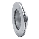 R1 82-90 Volvo 760 Series Front Left Drilled & Slotted Silver Brake Rotor