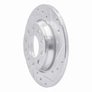 R1 00-08 Audi A4 (USA/Canada) Rear Right Drilled & Slotted Silver Brake Rotor
