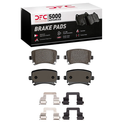 DFC 06-21 Audi TT Quattro Rear 5000 Advanced Low Metallic Brake Pads and Hardware Kit