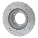 R1 1986-95 Toyota Pickup Front Drill & Slot Silver Rotors
