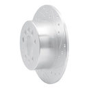R1 1974-1995 Volvo 245 Rear Right Drilled & Slotted Silver Brake Rotor