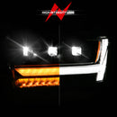 ANZO 19-24 RAM 1500 (New Body/OE Halogen) Full LED Proj Headlights DRL/SeqSig Black - Driver Side