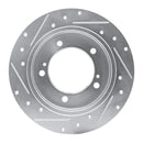 R1 83-98 Chevrolet Tracker Front Left Drilled & Slotted Silver Brake Rotor