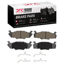 DFC 80-84 Volkswagen Jetta Sedan Front 5000 Advanced Semi Metallic Brake Pads and Hardware Kit