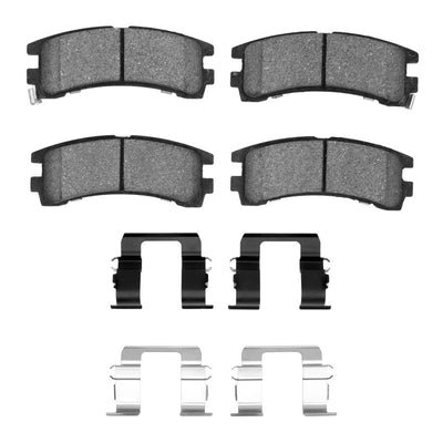 DFC 88-95 Nissan Pathfinder Rear 5000 Advanced Semi Metallic Brake Pads and Hardware Kit