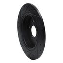 R1 15-20 Acura TLX Front & Rear Drilled & Slotted Black Brake Rotor Set