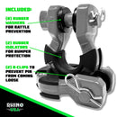 Rhino USA 8T Super Shackle 2-Pack (Gray)