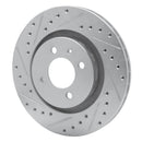 R1 90-93 Volkswagen Corrado Front Drilled & Slotted Silver Brake Rotor Set